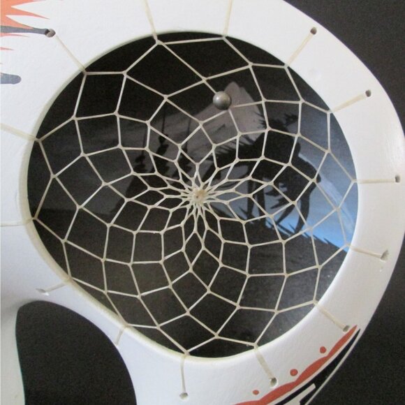 Large Ceramic Pottery Fetish Bear Has Dreamcatcher Native American Tribal Signed - Picture 5 of 10